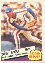1985 Topps Baseball Cards      003      Dwight Gooden RB RC